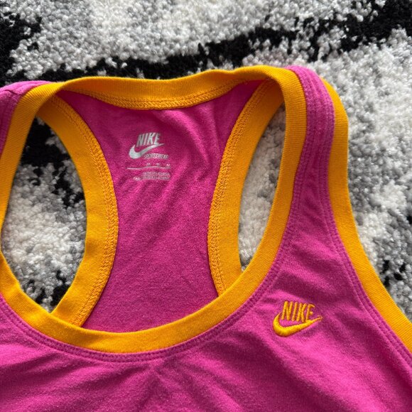 Nike Pink & Orange Racerback Tank – Vibrant & Sporty ✨ - Picture 3 of 3